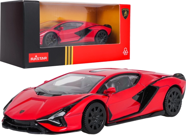 Modelo metálico de Lamborghini Sián RASTAR a escala 1:43 – Rojo