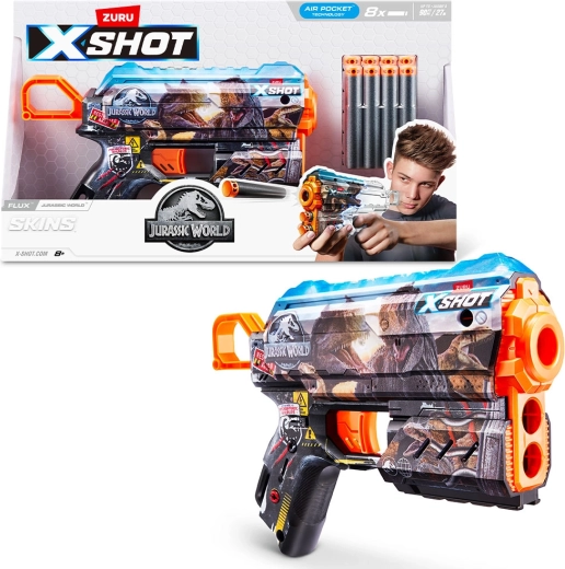 X-SHOT Jurassic World Skins Series 1 pistola para dardos de agua (8 uds.)