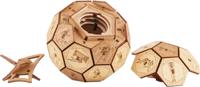 Rompecabezas de madera Balón de fútbol