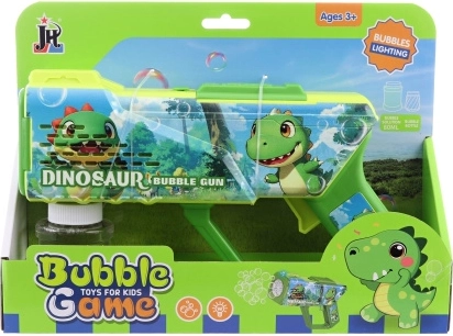 Pistola de burbujas Dino a pilas