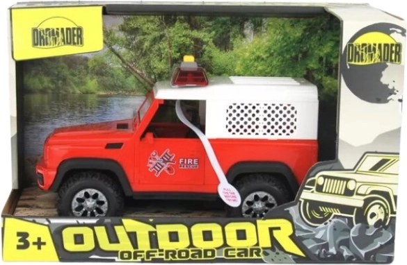 Jeep de bomberos con efectos luminosos y sonoros