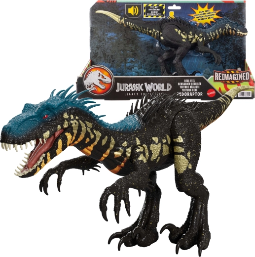 Mattel Jurassic World Reimagined figura interactiva de dino Indoraptor 35 cm