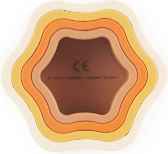 Bieco flor apilable de silicona Chocolate Bliss