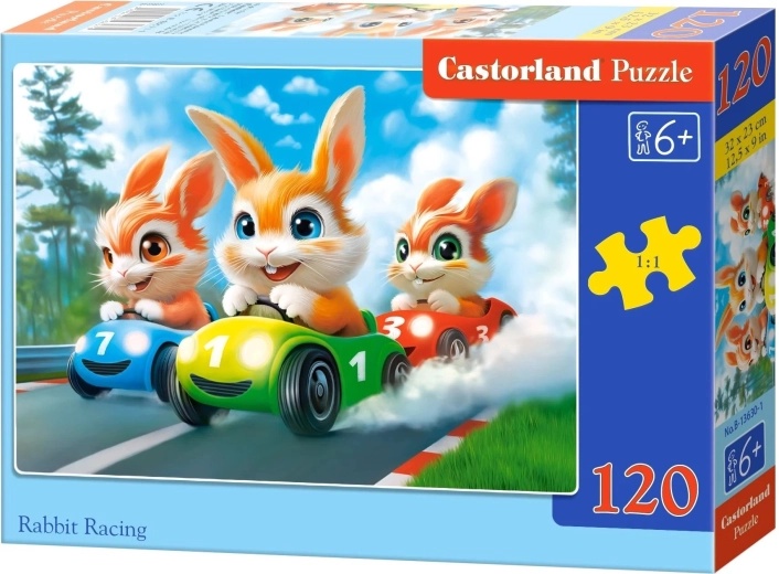 Puzzle Castorland carreras de conejitos 120 piezas