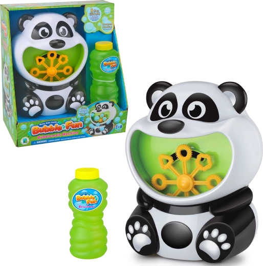 Bubble Fun máquina grande de burbujas Panda con recarga de 236 ml