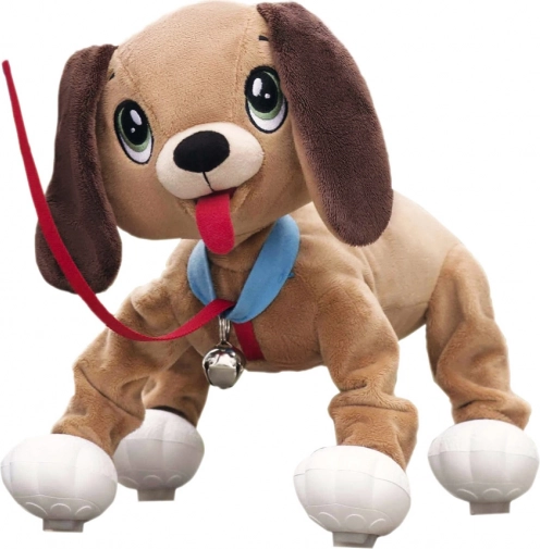 Perrito Floppy Boggie con correa – perrito de peluche saltarín para niños