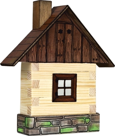 Walachia kit de construcción de madera para pegar: casita para pared