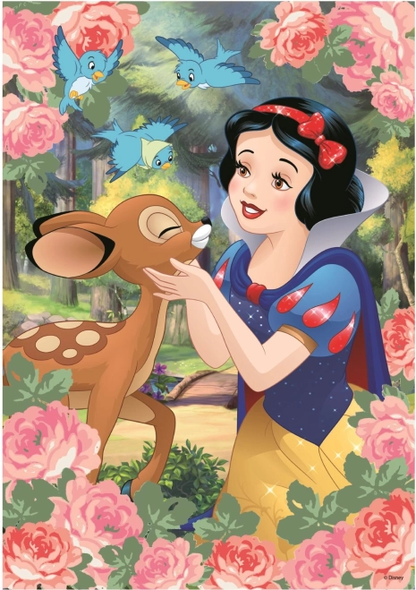 Puzzle Blancanieves y la cervatilla - 200 piezas de diamantes