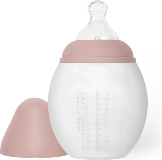 Biberón anticólicos Élhée para bebés, 330 ml, Blush