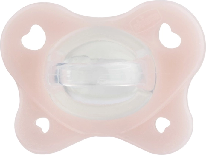 Chupete Chicco PhysioForma Dual Soft rosa para bebés de 0 a 2 meses - 1 unidad