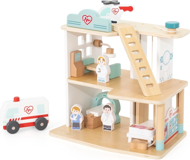 Hospital de madera Viga Toys con accesorios