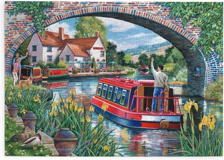 Puzzle House of Puzzles Navegación bajo el puente, 500 piezas grandes