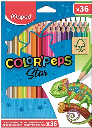 Lápices de colores MAPED Color'Peps, 36 uds.