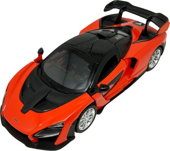 Modelo de coche de metal 1:32 McLaren Senna con luz y sonido