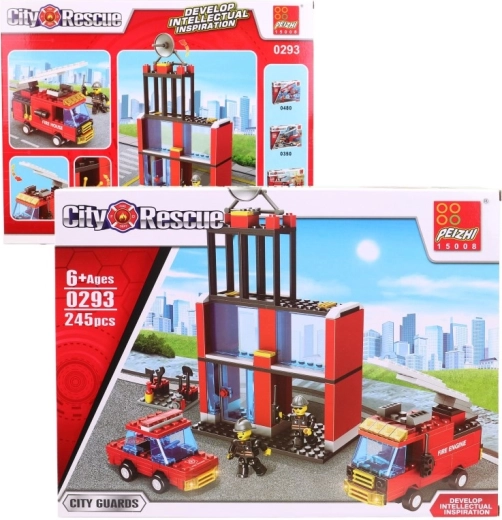 Set de construcción de estación de bomberos