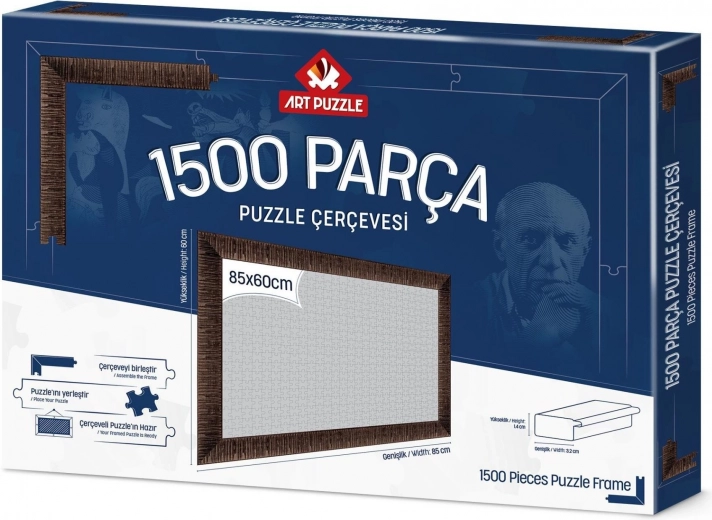 Marco para puzle 85x60 cm marrón