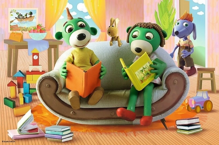 Puzzle Treflíci: lectura compartida (60 piezas)