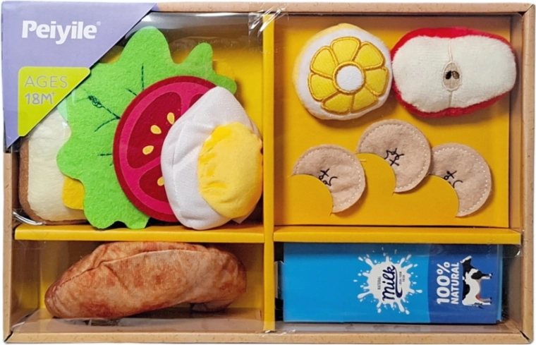 Armario de cocina de peluche con alimentos - 1 pieza