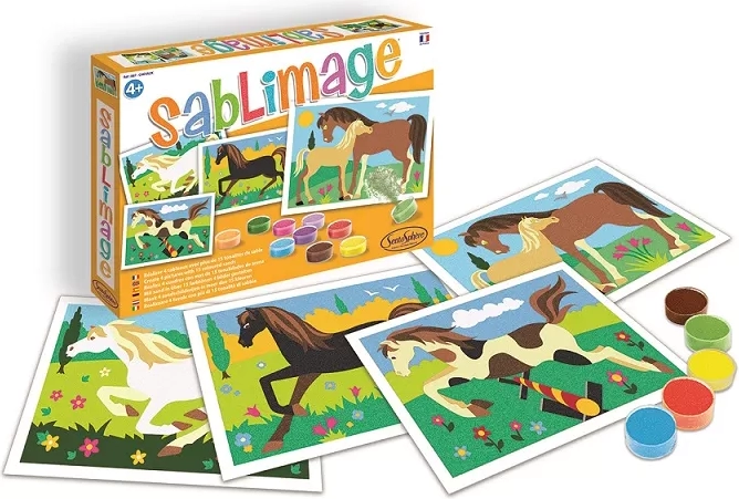 Sentosphere Sablimage mini imágenes de arena de caballos