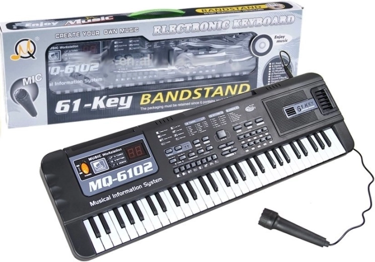 Teclado infantil con micrófono de 61 teclas