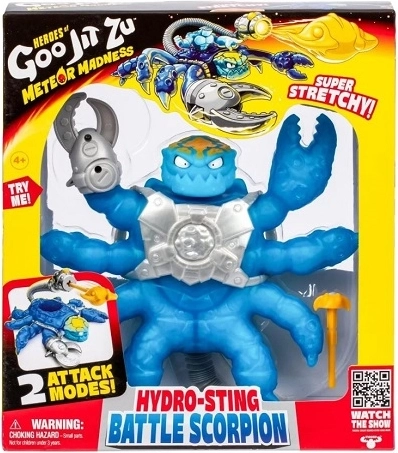 Goo Jit Zu Hydro-sting Battle scorpion – figura de acción super elástica - 1 unidad