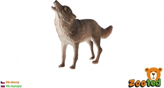 Figura de plástico de lobo