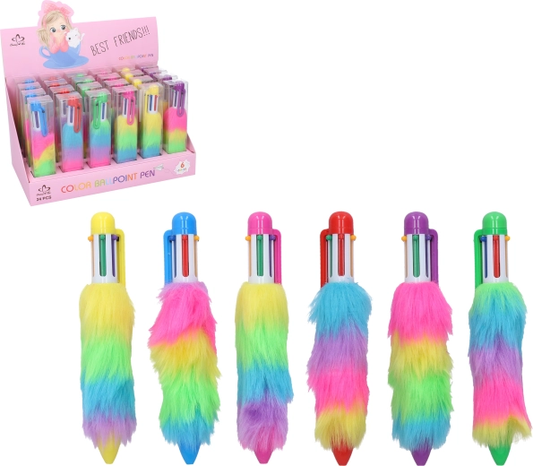 Bolígrafo multicolor con unicornio - 1 unidad