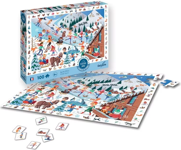 Puzzle Sentosphere deportes de invierno 100 piezas