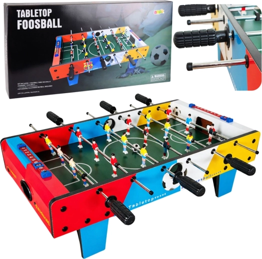 Mini futbolín de mesa de 69 cm con 2 pelotas