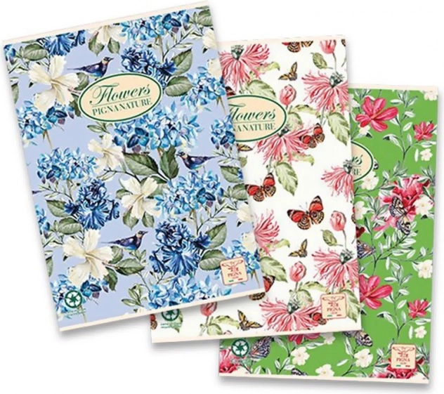 Cuaderno escolar A4 Flowers, cuadriculado, 40 hojas