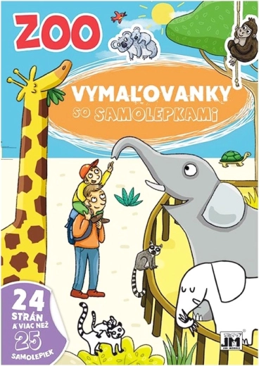 Libro para colorear ZOO con pegatinas