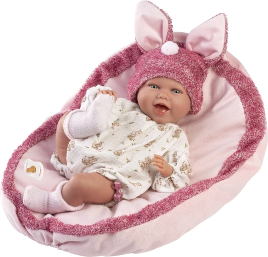 Llorens New Born muñeca realista bebé con sonidos de 42 cm