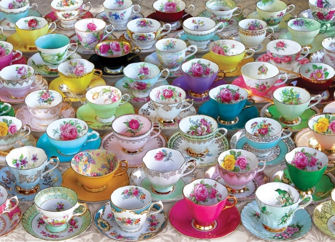 Puzzle EUROGRAPHICS colección de tazas de té 1000 piezas