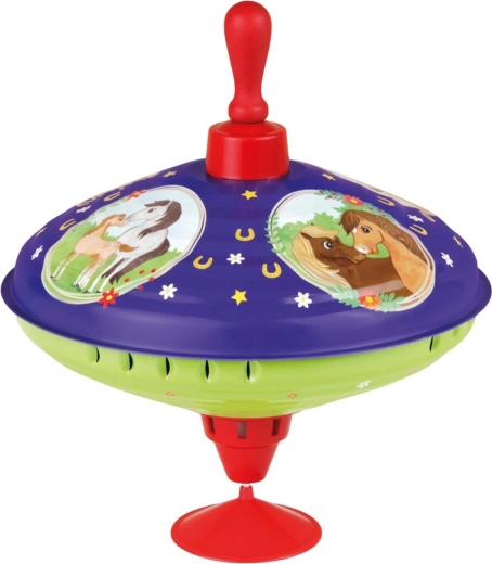 Peonza con motivo de caballos 19 cm LENA
