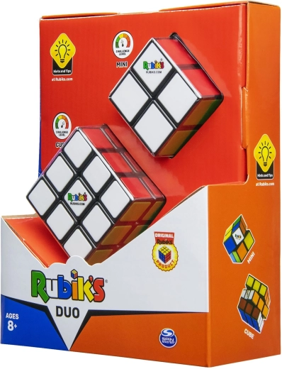 Set 2 en 1 Cubo de Rubik 2x2 y 3x3 Spin Master