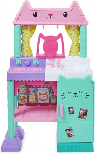 Gran cocina de 90 cm con diseño gatuno