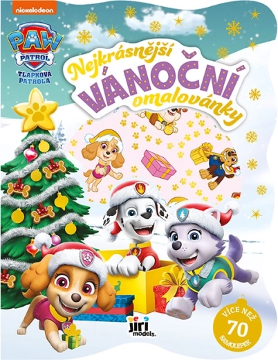 La Patrulla Canina (chicas): cuaderno de colorear navideño con pegatinas