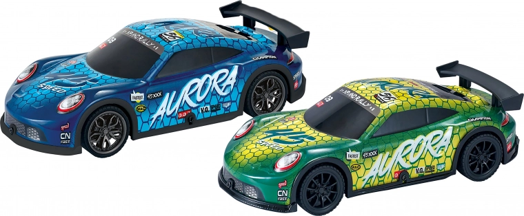 Coche de carreras de fricción con efectos de luz 20 cm