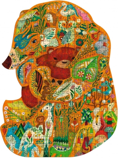 Puzzle de silueta de oso, 350 piezas