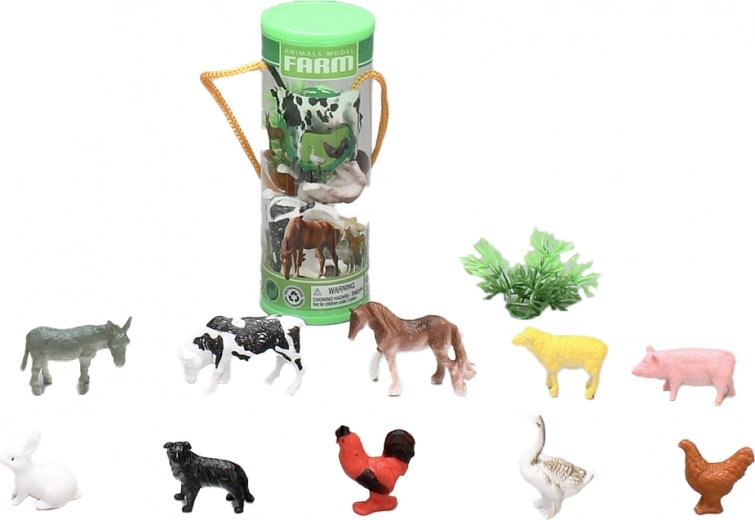 Set de animales de granja 3,5–6 cm, 12 uds