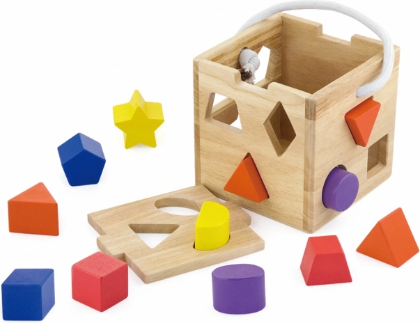 Cubo encajable de madera con formas STUDO WOOD