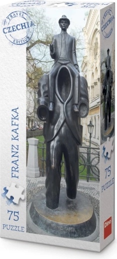 Puzzle panorámico Dino, edición turística Chequia – monumento a Franz Kafka (75 piezas)