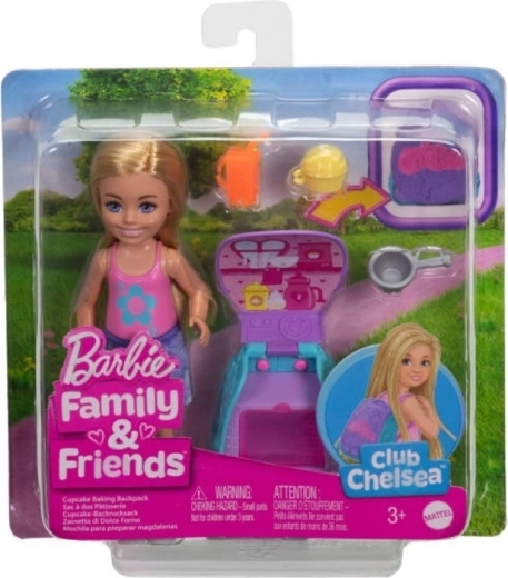 Muñeca Barbie Chelsea con mochila y gatita
