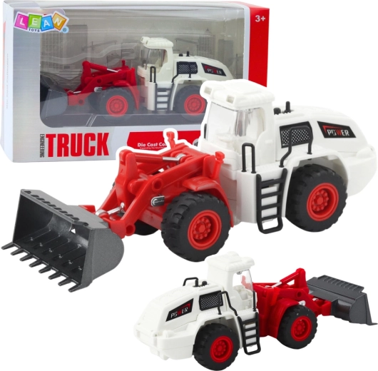 Cargadora de construcción infantil con cuchara móvil, luces y sonidos