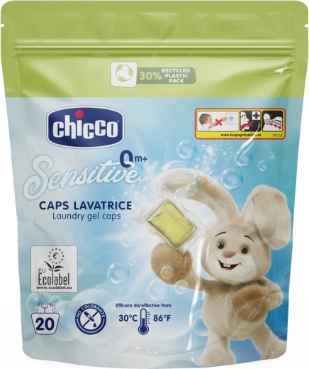 Cápsulas de lavado CHICCO Baby Sensitive, 20 uds.
