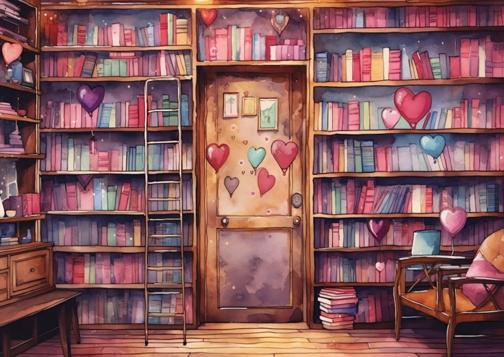 Puzle biblioteca romántica de 1000 piezas