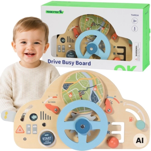 Tooky Toy volante educativo de madera para niños 3+