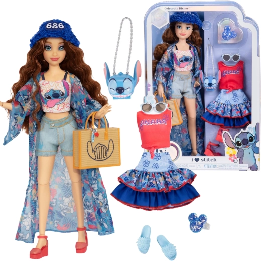 Muñeca de moda Disney ILY 4Ever con estilo STITCH y set de accesorios 30 cm
