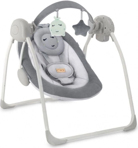 Hamaca mecedora con melodías MOMI Liss – gris