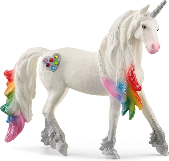 Schleich bayala semental unicornio arcoíris con corazoncitos